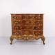 Osted Antik & Design presents: Antique Baroque Chest Of Drawers With 4 Drawers In Polished Walnut With ...