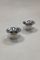 Danam Antik presents: 2 pieces of Georg Jensen Candle Cuffs in Sterling Silver