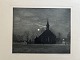 Radering Adolph Larsen 1903 - Frederiksberg Kirke i ...