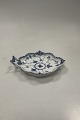 Danam Antik presents: Royal Copenhagen Blue Fluted Half Lace Small Leaf-shaped Cake dish No. 550