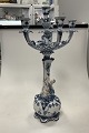 Danam Antik presents: Royal Copenhagen Blue Fluted Full Lace 5 armed Candelabra No. 1006