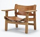Lundin Antique presents: Super Beautiful Spanish Chair by Børge Mogensen in Cognac Colored Full Grain ...