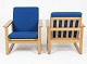 Lundin Antique presents: 2 beautiful Børge Mogesen sleigh chairs in oak. Model 2256 (both have labels).The ...
