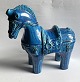 Reutemann Antik presents: Rimini Blu horse figure by Aldo Londi for Bisotti