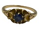 Antik K presents: Georg Jensen 14 carat gold ring with blue sapphire from 1933-1944 - Size 61
