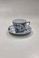 Danam Antik presents: Royal Copenhagen Blue Fluted Half Lace Coffee Cup No. 626
