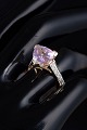 L'Art presents: 9 ct Gold Cocktail Ring with Amethyst.