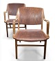 Lundin Antique presents: Ax Armchairs in Teak and Beech by Peter Hvidt & Orla Mølgaard for Fritz Hansen, ...