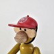 Kinnerup Antik & Porcelæn præsenterer: Kay Bojesen figurDBU kasket, lille abe1,5 cm
