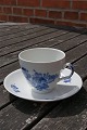 Antikkram presents: Blue Flower Plain Danish porcelain.Settings coffee cups No 8261 of 2 items.OFFER FOR MORE.