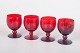 L'Art presents: Monica Bratt for Reijmyre, set of four glasses.