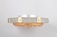 L'Art presents: Swedish ceiling lamp in glass and brass.