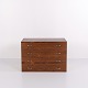Osted Antik & Design presents: Wall-mounted rosewood chest of drawers with 4 drawers, Danish design from the 1960s