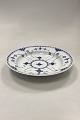 Danam Antik presents: Royal Copenhagen Blue Fluted Half Lace Deep Plate No. 570