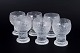 L'Art presents: Timo Sarpaneva for Iittala, set of six liqueur glasses.