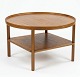 Lundin Antique presents: Rare Kaare Klint coffee table, made of solid Cuban mahogany by Rud. Rasmussen. Label ...