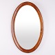 Osted Antik & Design presents: Oval Mirror with Walnut Frame from the 1940s