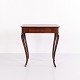 Osted Antik & Design presents: Mahogany Side Table with Drawer and Curved Legs from Around 1910