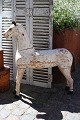 K&Co. presents: Decorative Swedish 19th century horse in carved wood with original patinated white color...