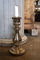 K&Co. presents: Antique, 19th century candlestick in Mercury Glass with fine old patina. Height: 27.5cm...