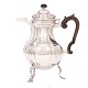 Aabenraa Antikvitetshandel presents: Danish Regence silver coffee pot by Povel Knudsen Lund, Aalborg, 1767-94. ...