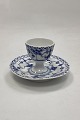 Danam Antik presents: Royal Copenhagen Blue Fluted Half Lace Egg Cup with Fixed Foot No. 543