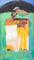 L'Art presents: João Moreira, oil painting on board, listed Portuguese visual artist.