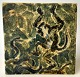 Pegasus – Kunst - Antik - Design presents: Royal Copenhagen, 1961: Tile. Decorated with monkey and snake.