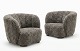Lundin Antique presents: Super rare pair of Easy Chairs by Viggo Boesen for Slagelse Møbelværk. 1930s. ...