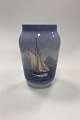Royal Copenhagen Art Nouveau Vase med skibsmotiv No. ...
