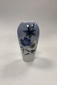 Danam Antik presents: Royal Copenhagen Art Nouveau Vase with Blue and White Floral Motif No. 2679/295