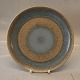 Klosterkælderen presents: Green Dish/Platter 25 cm Ceramics Stoneware Danish Art Pottery Knabstrup