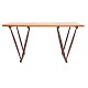 Aabenraa Antikvitetshandel presents: Desk designed by Frode Holm for Illums Bolighus, Copenhagen, 1944. Oak top ...