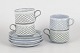 L'Art presents: Jens Harald Quistgaard for Kronjyden / Bing & Grøndahl, set of four teacups with matching saucers.