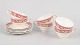 L'Art presents: Marlborough Royal Petal, set of six teacups with matching saucers.