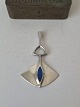 Karstens Antik presents: Bjørn Sigurd Østern for David Andersen beautiful pendant in sterling silver with blue ...