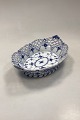 Danam Antik presents: Royal Copenhagen Blue Fluted Full Lace Bread Basket No. 1002