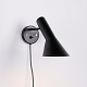 Osted Antik & Design presents: Arne Jacobsen wall lamp model V3 in black lacquered metal for Louis Poulsen