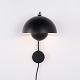 Osted Antik & Design presents: Flowerpot VP8 wall lamp in black by Verner Panton for &Tradition