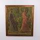 Osted Antik & Design presents: Oil Painting on Canvas with Two Men in Historical Clothing in a Forest ...