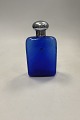 Danam Antik presents: Carlo Moretti Murano Glass Bottle in Blue Glass and steel lid