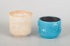 L'Art presents: Pair of vases and flower pots by Aldo Londi for Bitossi.