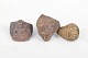 Sæt med tre orientalske fingerringe i bronze.