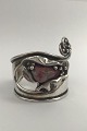 Danam Antik presents: Jacob Hull Silver Plated Metal Armring with Stone