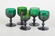 L'Art presents: Jacob E. Bang for Holmegaard/Kastrup Glassworks, set of five glasses.