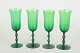 Simon Gate for Orrefors, sæt af fire champagneglas.
