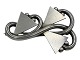 Antik K presents: Georg Jensen silverArt Deco brooch with geometric design