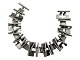 Antik K præsenterer: Aage Fausing / Rey Urban sterlingsølvModerne og bredt klods armbånd fra 1963-1973