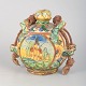 L'Art presents: Faenza, hand-painted ceramic bottle.