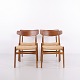 Osted Antik & Design präsentiert: Hans J. Wegner CH23 Esszimmerstühle mit Rückenlehne aus Teakholz und ...